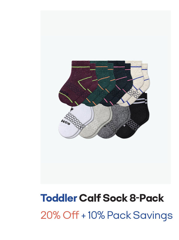 Toddler Calf Sock 8-Pack