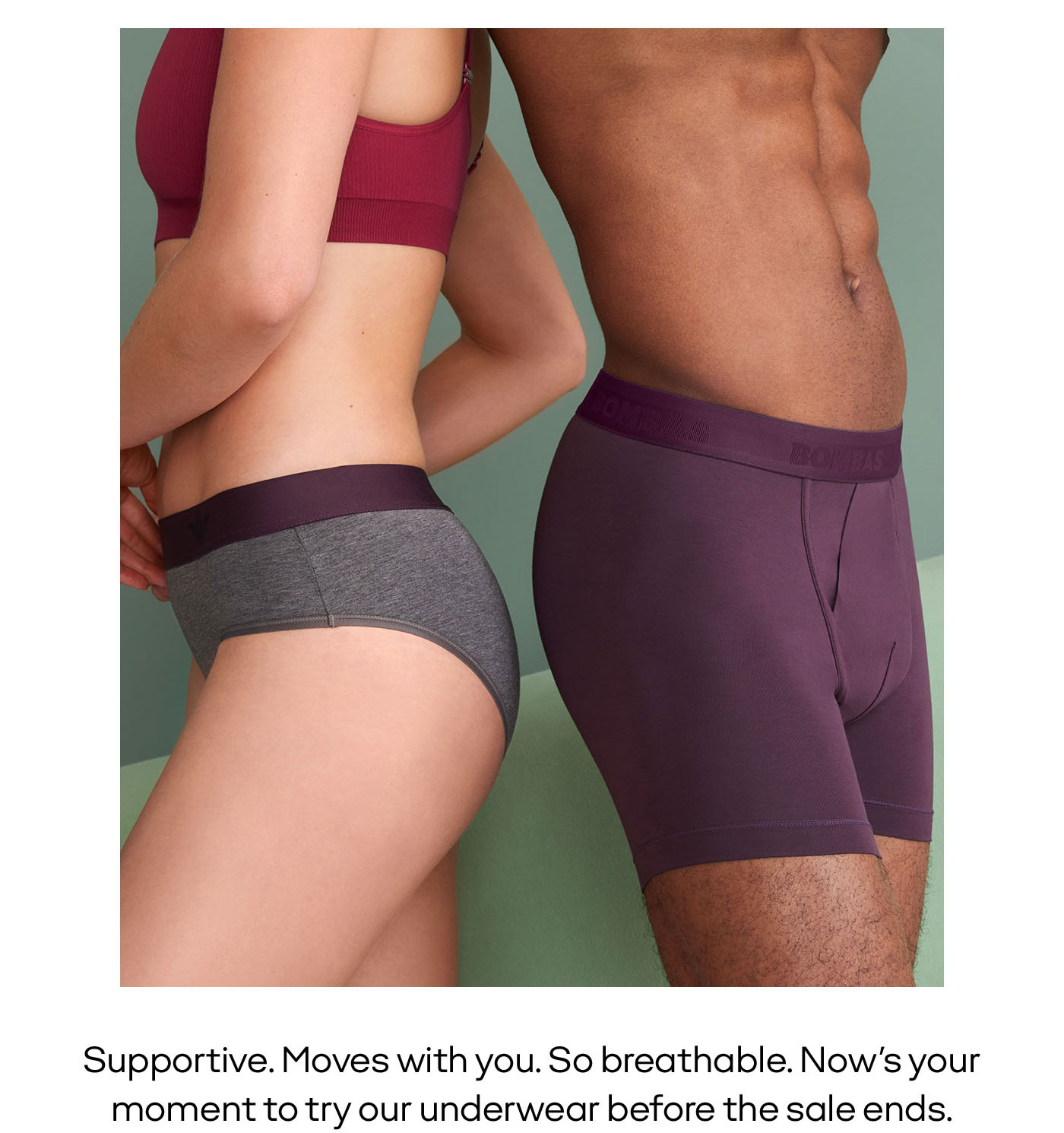 Supportive. Moves with you. So breathable. Now's your moment to try our underwear before the sale ends.