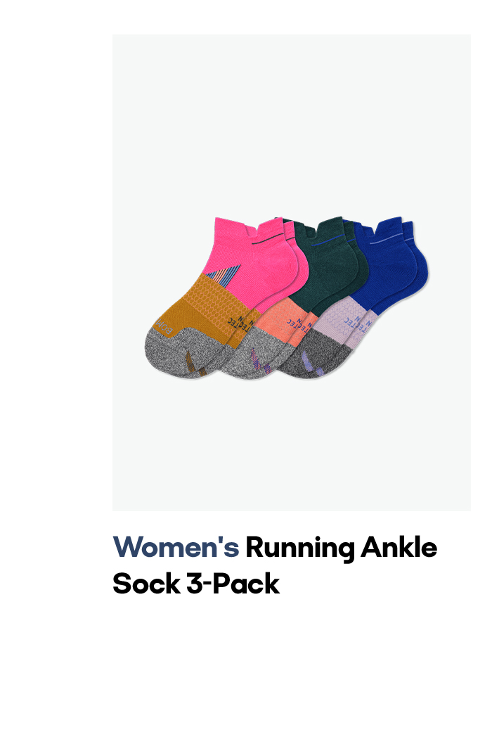 Women's Running Ankle Sock 3-Pack