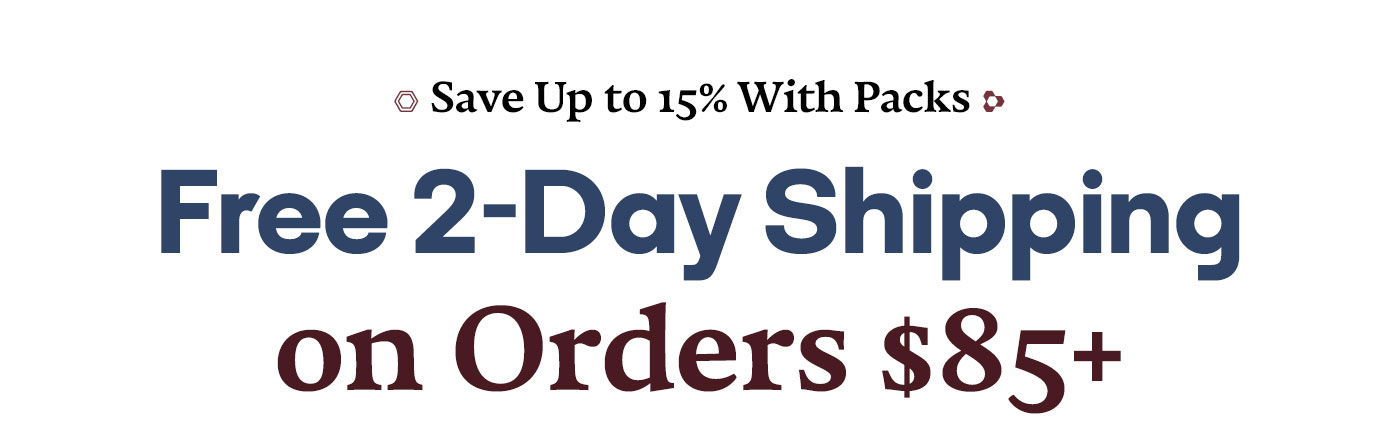 Free 2-Day Shipping on Orders $85+