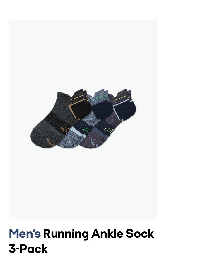 Men's Running Ankle Sock 3-Pack