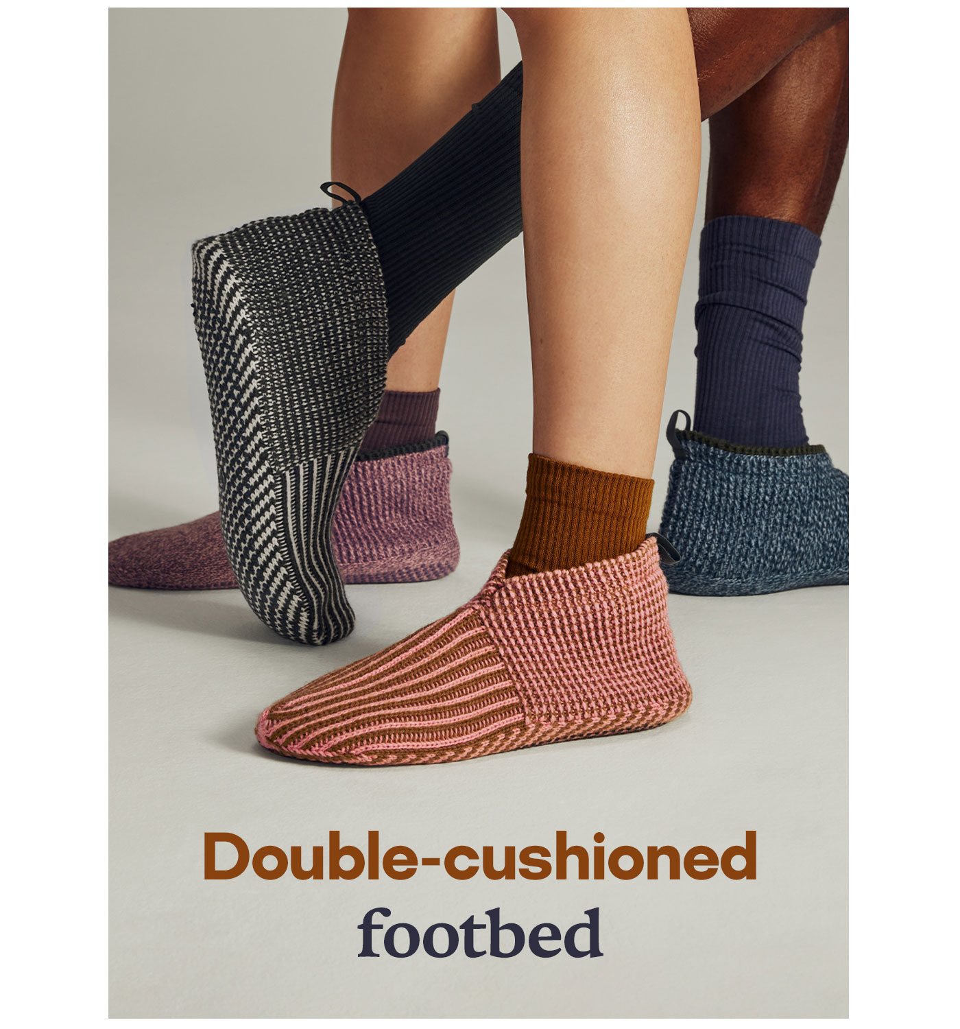 Double-cushioned footbed