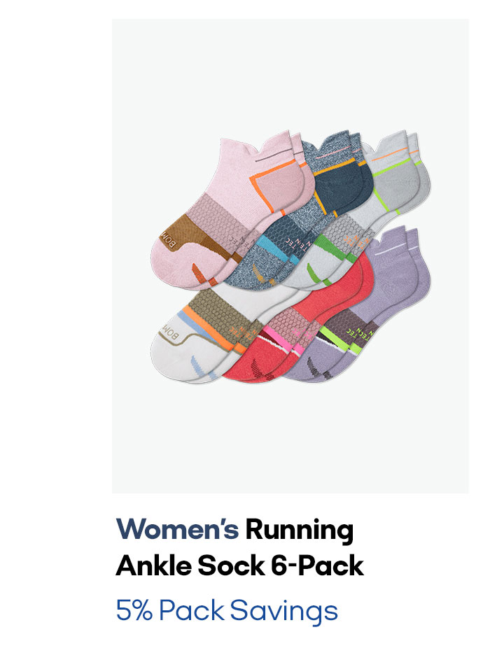 Women's Running Ankle Sock 6-Pack