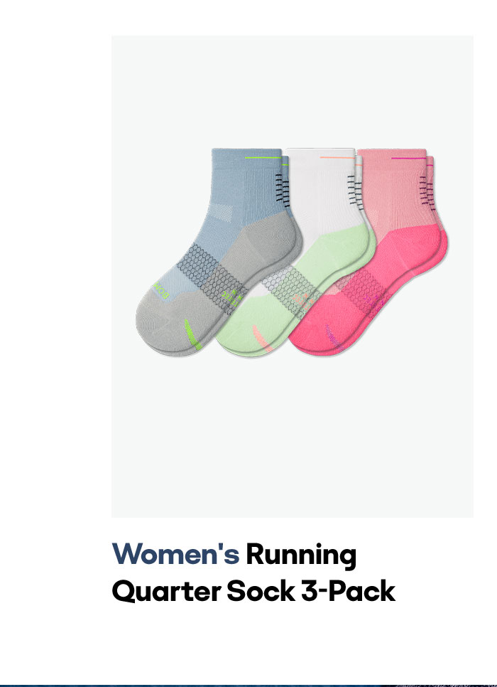 Women's Running Quarter Sock 3-Pack