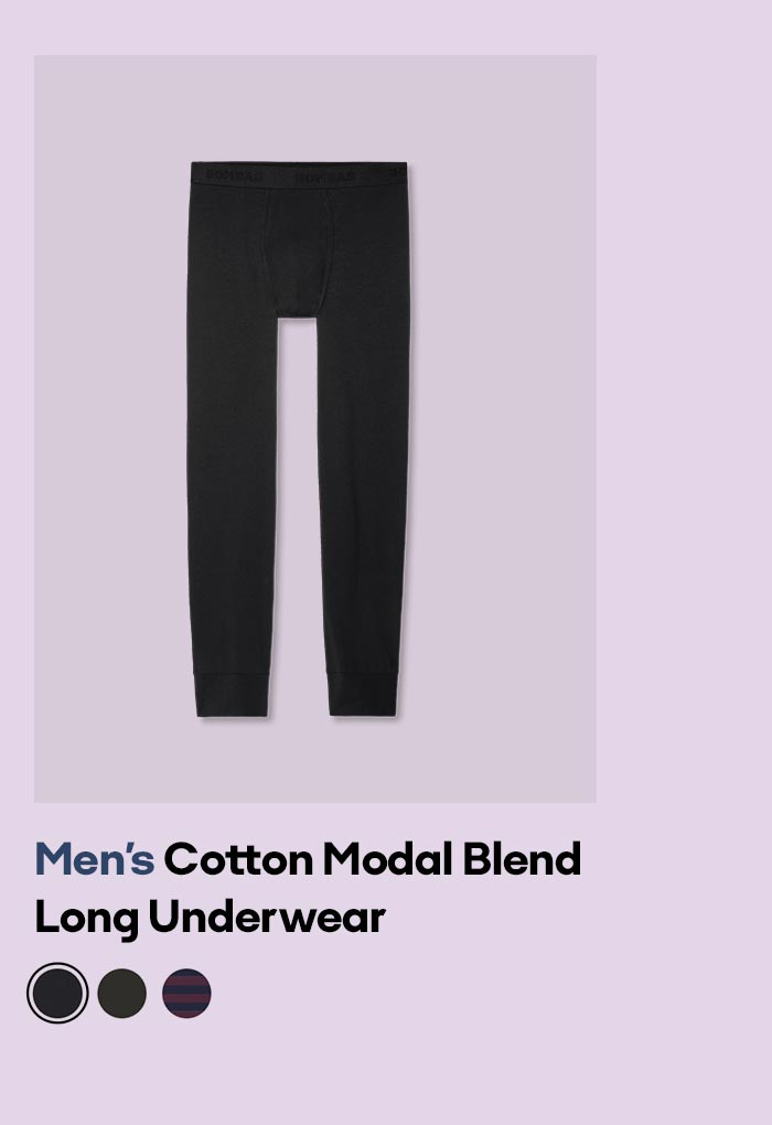 Men's Cotton Modal Blend
            Long Underwear