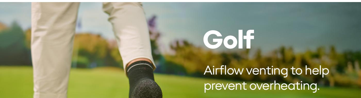 Golf | Airflow venting to help prevent overheating.
