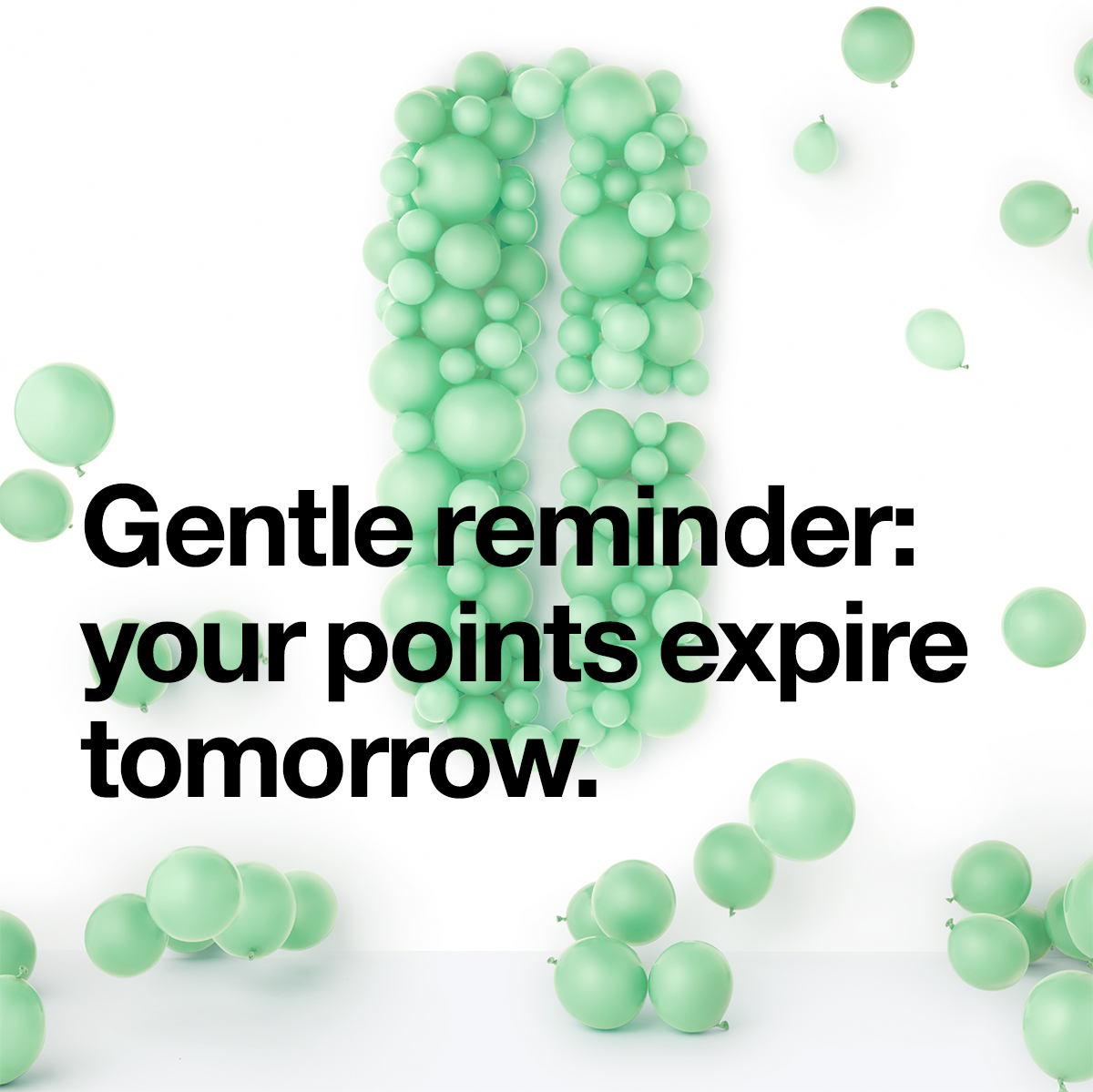 Your points expire tomorrow. Clinique