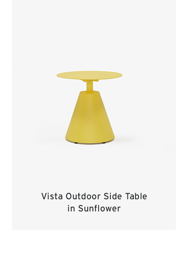 Vista Outdoor Side Table in Sunflower