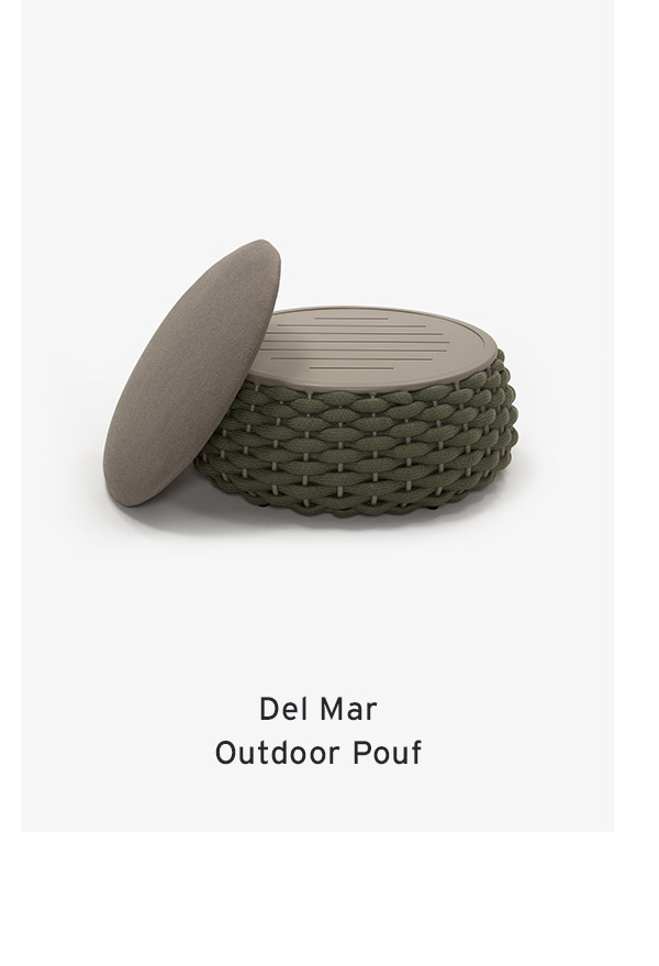Del Mar Outdoor Pouf