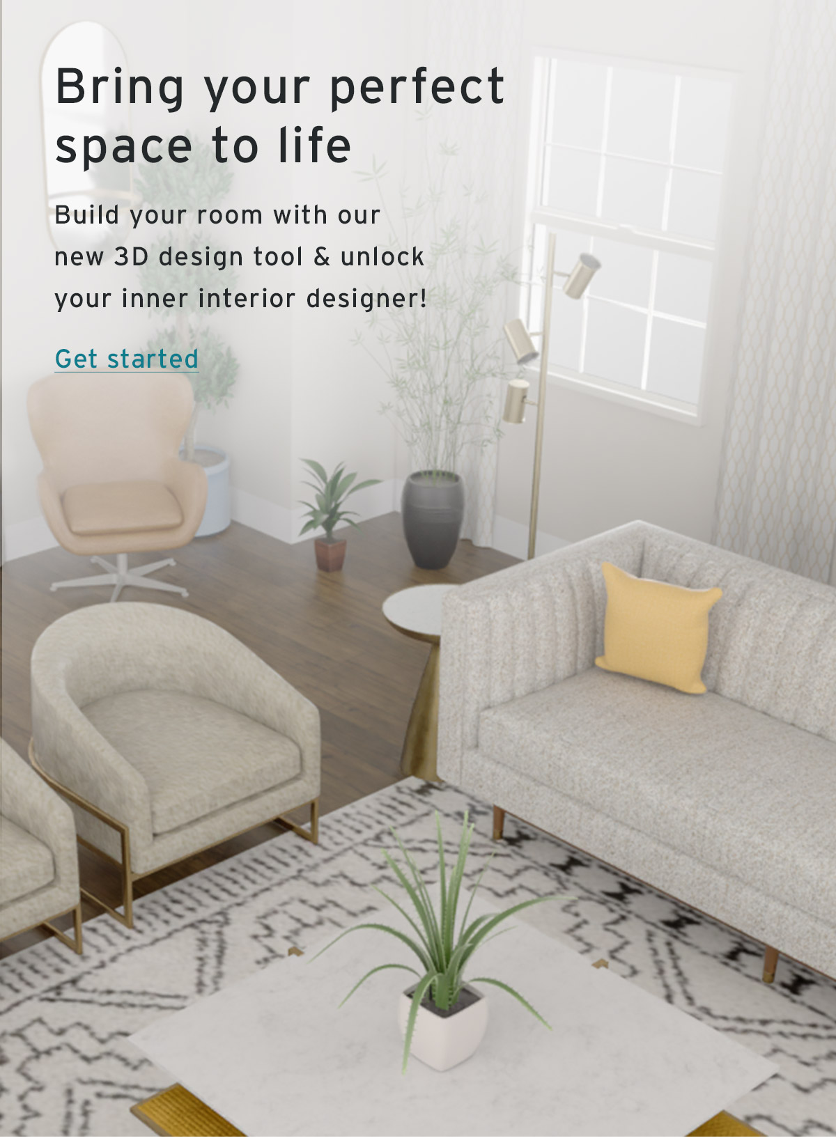 Bring your perfect space to life - Build your room with our new 3D design tool & unlock your inner interior designer! | Get started