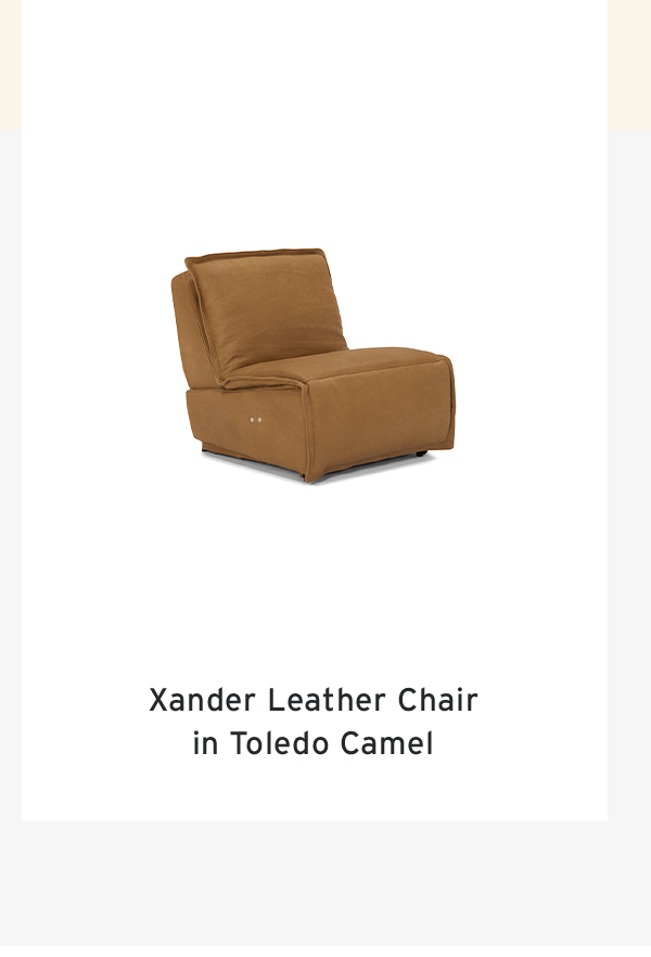 Xander Leather Chair  in Toledo Camel