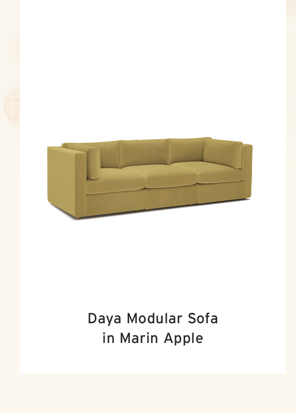 Daya Modular Sofa  in Marin Apple