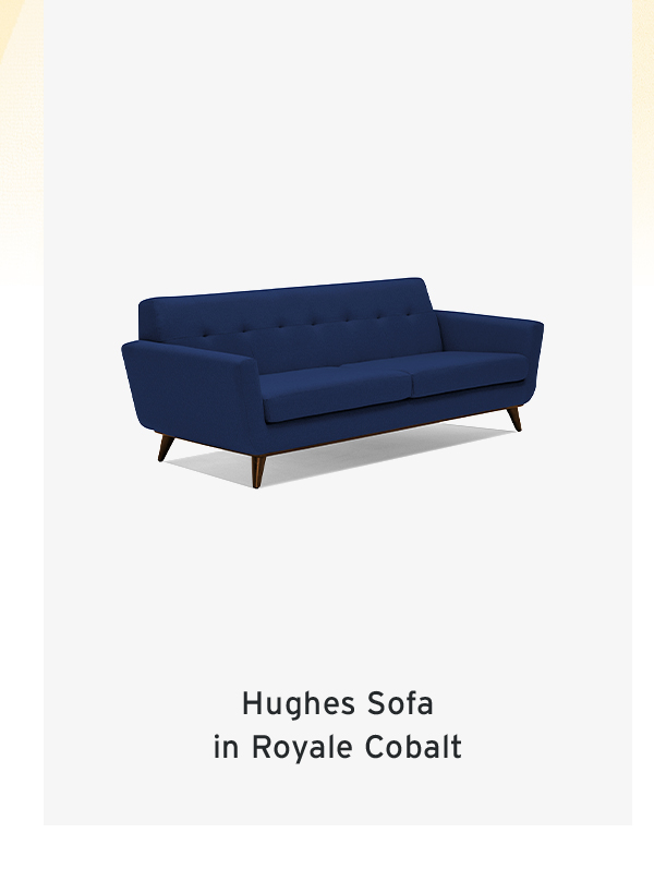 Hughes Sofa  in Royale Cobalt