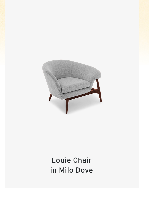 Louie Chair  in Milo Dove
