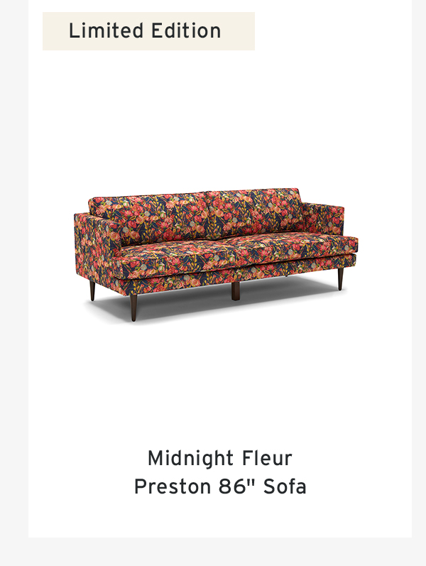 Limited Edition | Midnight Fleur Preston 86 Sofa