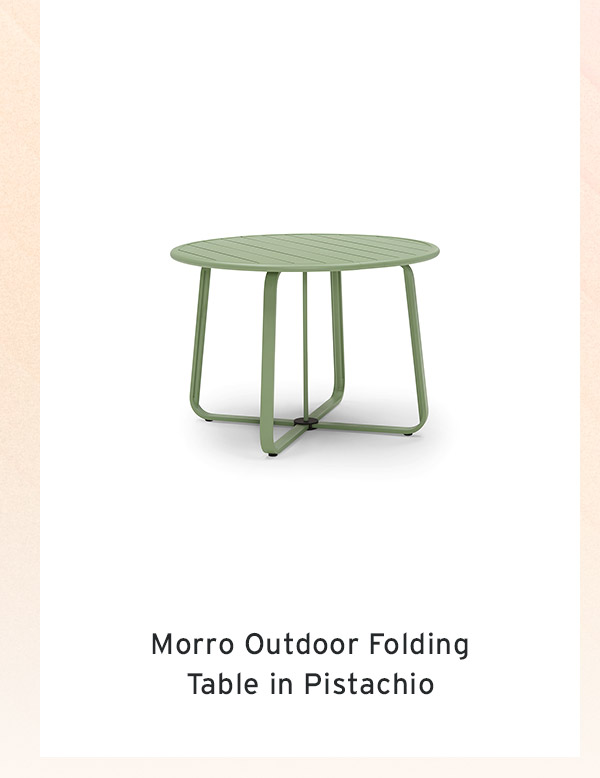 Morro Outdoor Folding Table in Pistachio