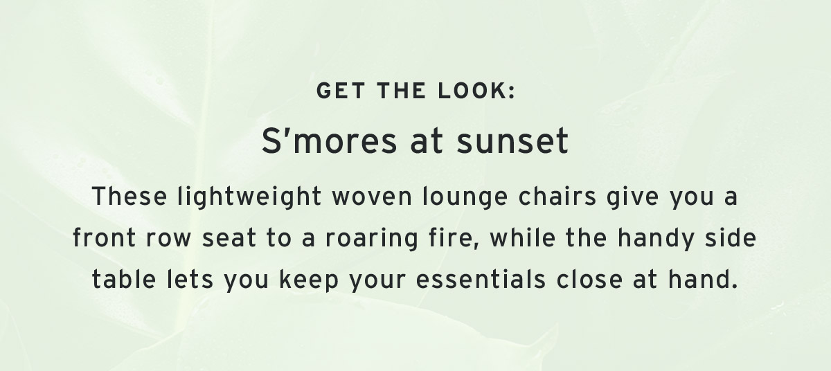 S’mores at sunset