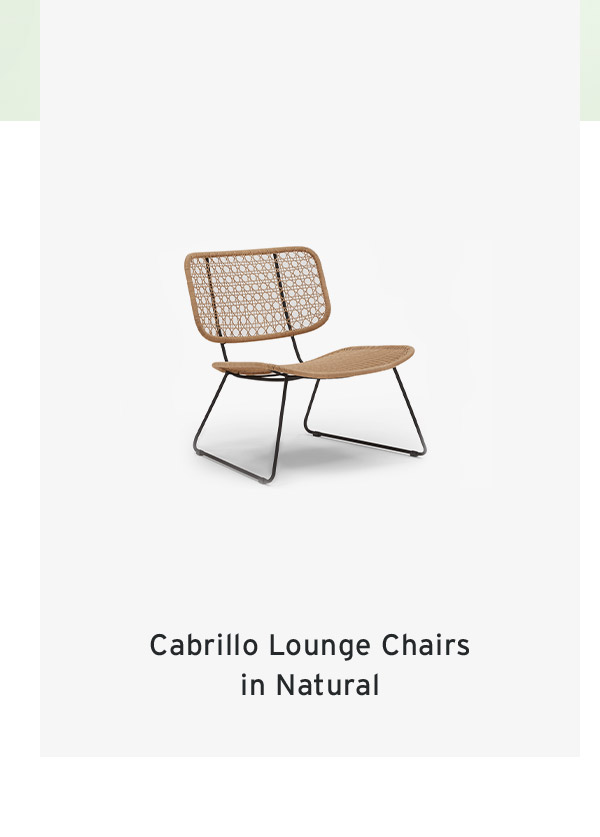 Cabrillo Lounge Chairs in Natural