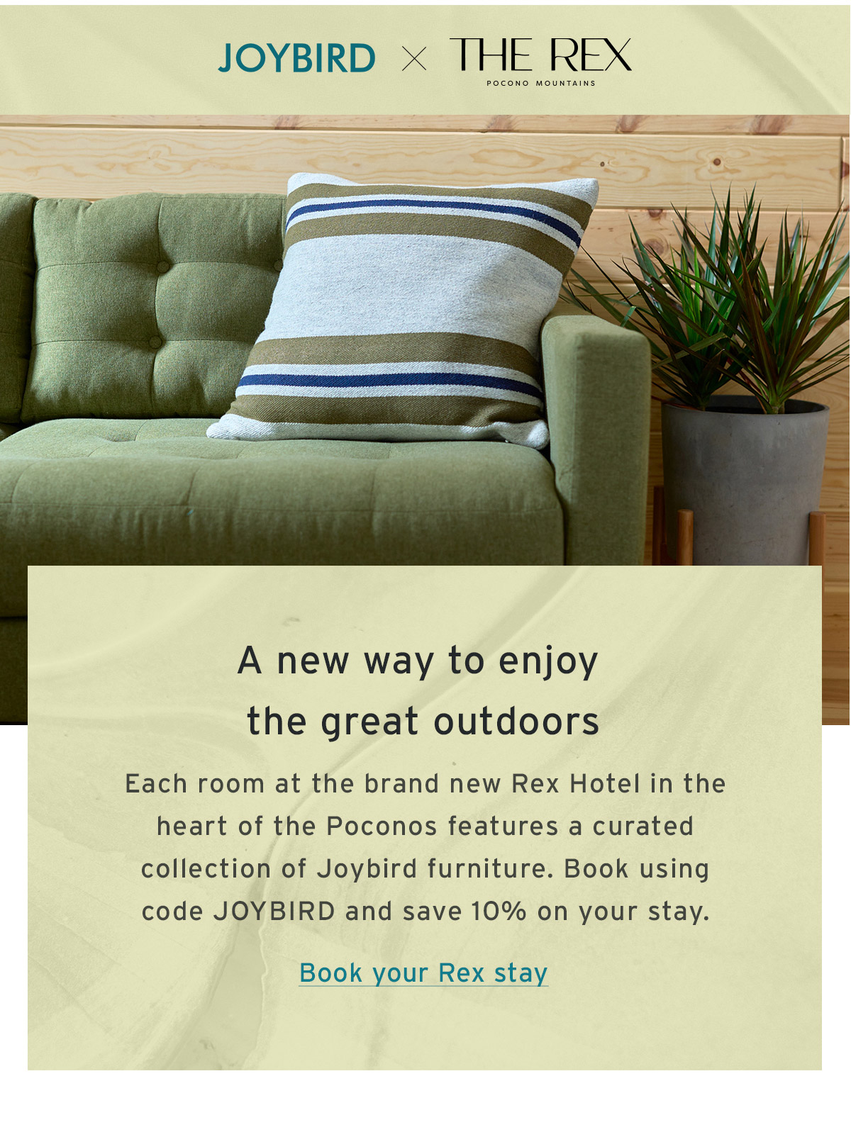 JOYBIRD X THE REX | A new way to enjoy the great outdoors | Book your Rex stay