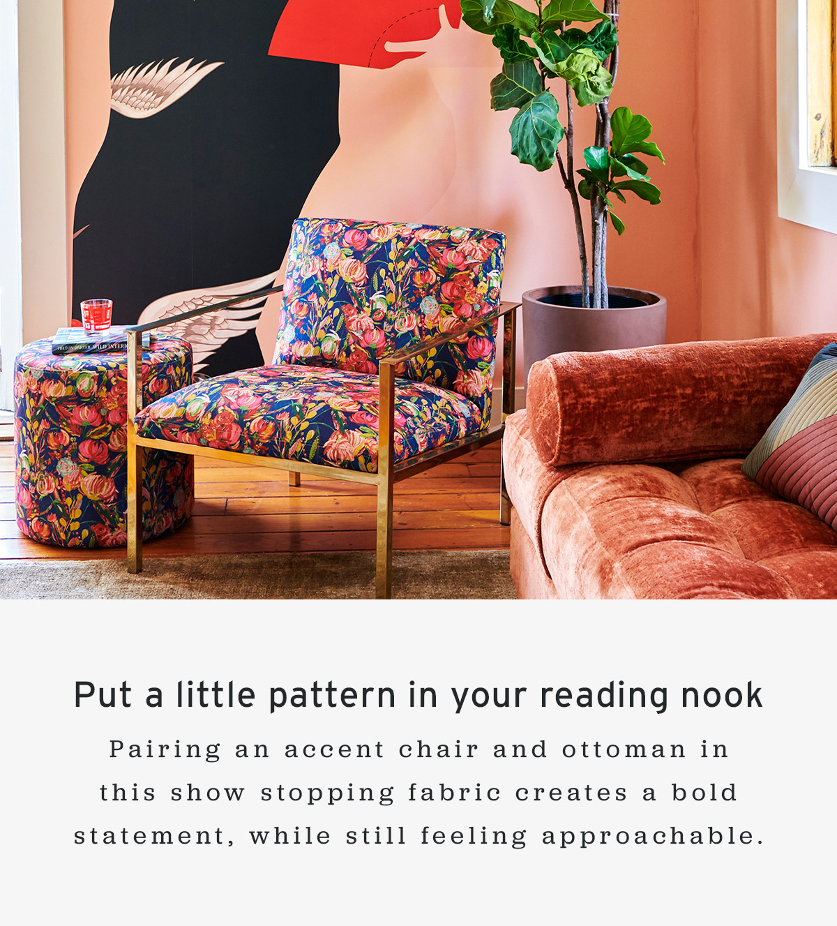 Put a little pattern in your reading nook