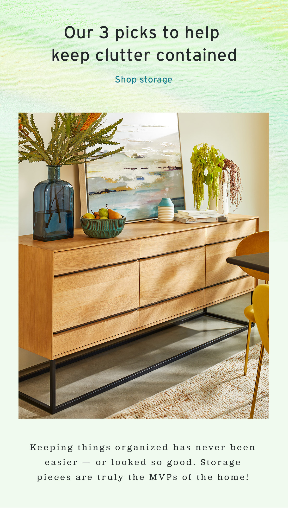 Our 3 picks to help keep clutter contained | Shop storage