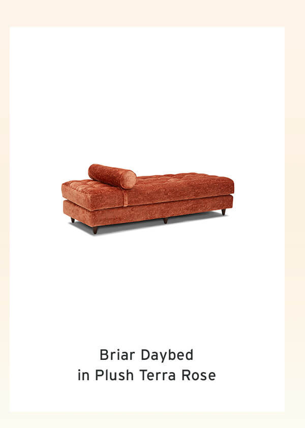Briar Daybed in Plush Terra Rose