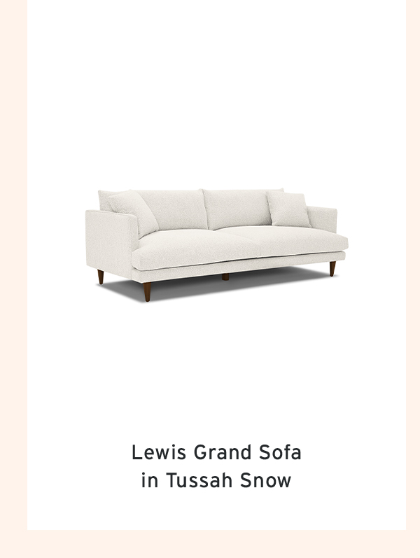 Lewis Grand Sofa  in Tussah Snow