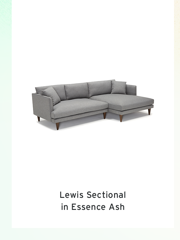 Lewis Sectional in Essence Ash
