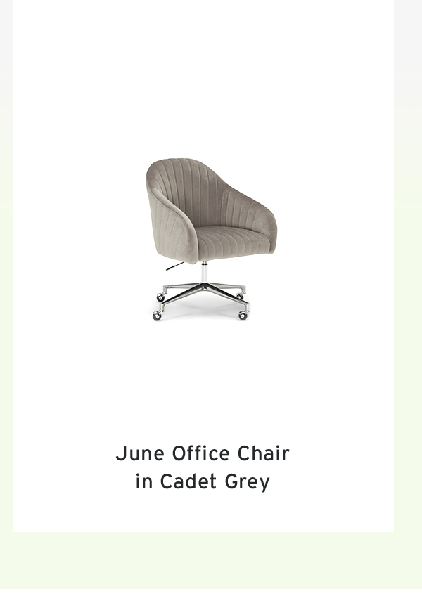 June Office Chair in Cadet Grey