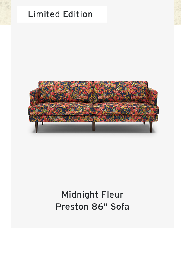 Limited Edition | Midnight Fleur Preston 86 Sofa