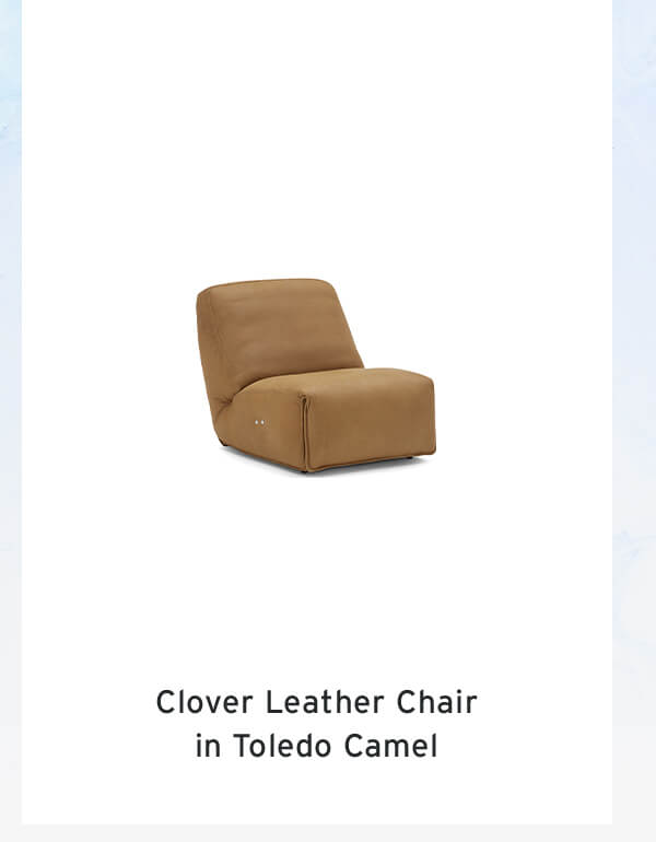 Clover Leather Chair in Toledo Camel