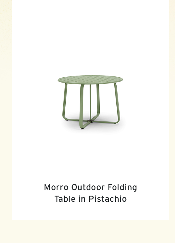 Morro Outdoor Folding  Table in Pistachio