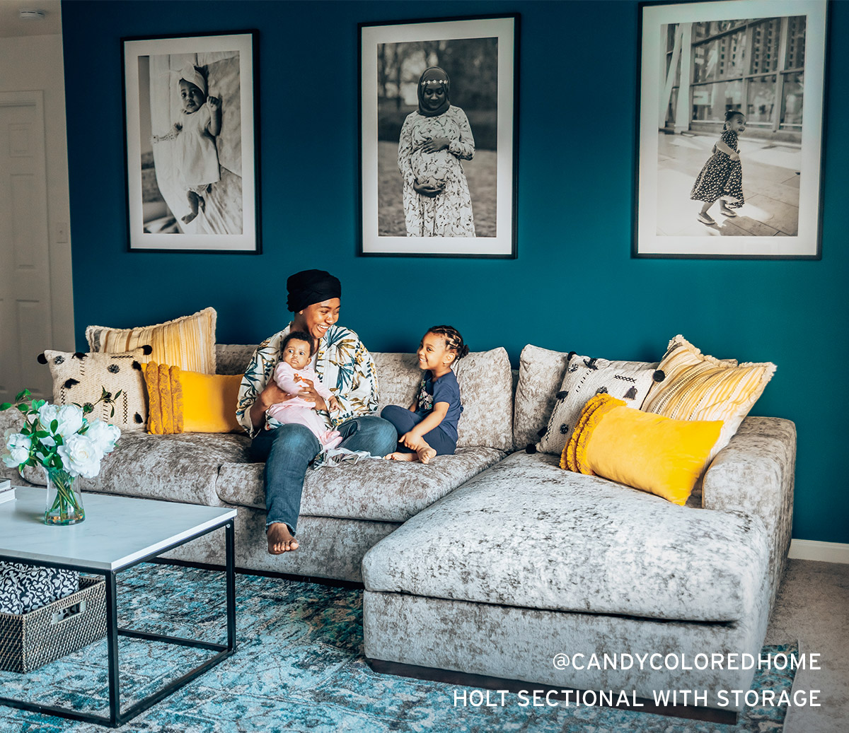 Holt sectional with storage