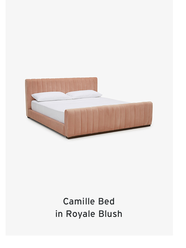 Camille Bed in Royale Blush
