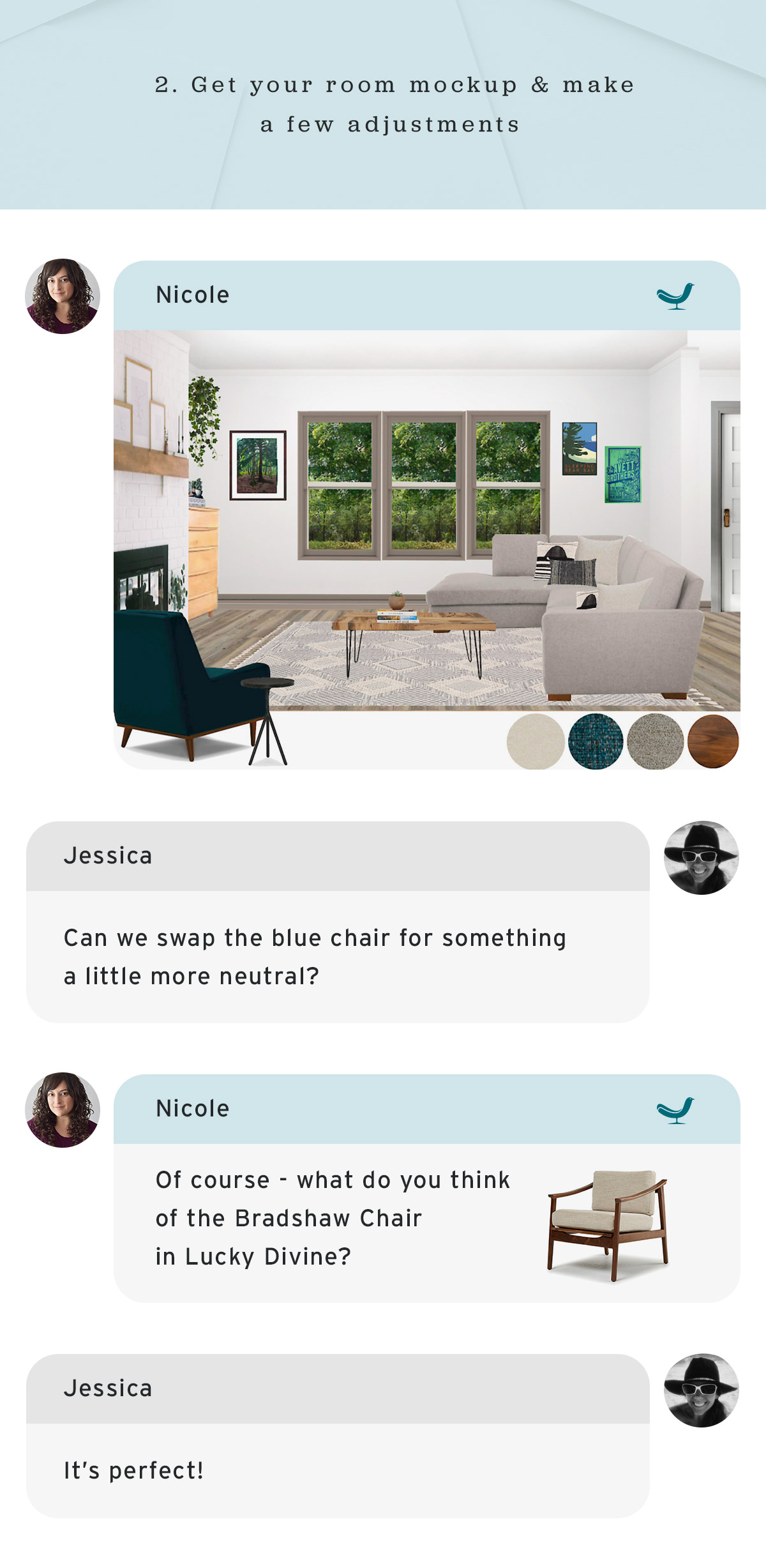 Get your room mockup and make a few adjustments