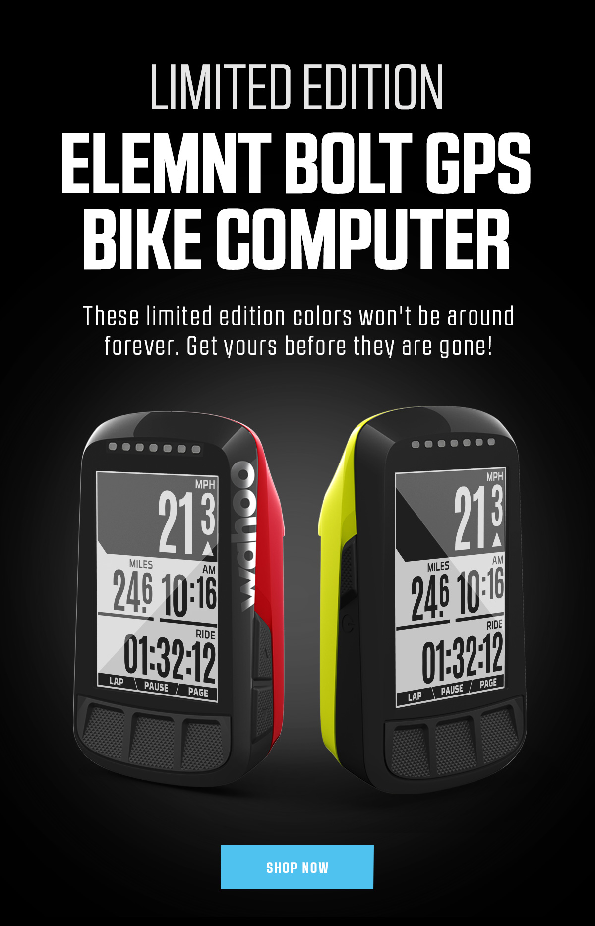 Wahoo elemnt bolt sales limited edition red